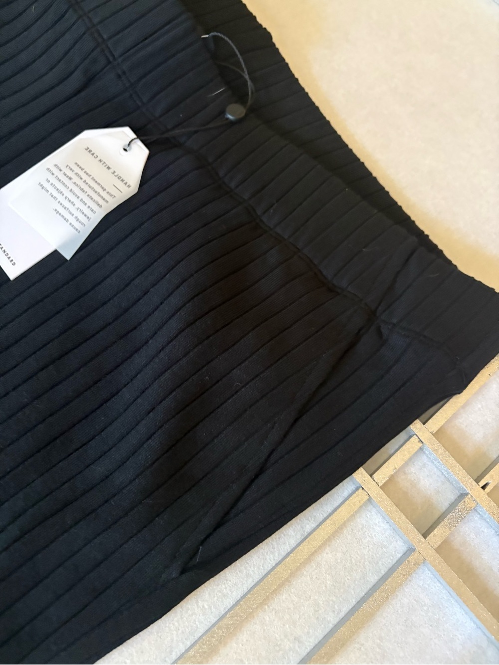 Universal Standard Black Ribbed Boot-Cut Pants - Picture 3 of 7